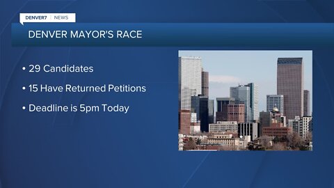 Denver candidate's petition deadline today