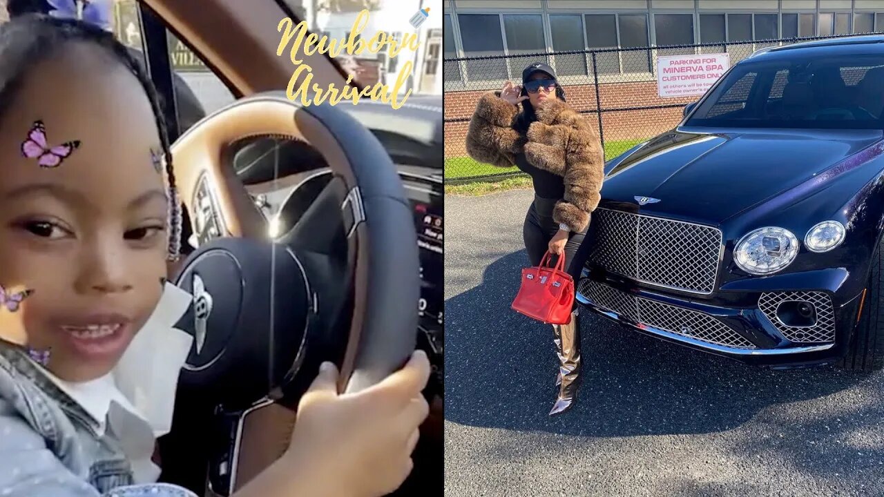 Alexis Skyy's Daughter Alaiya Wants To Drive Mommy's New Bentley! 🚙