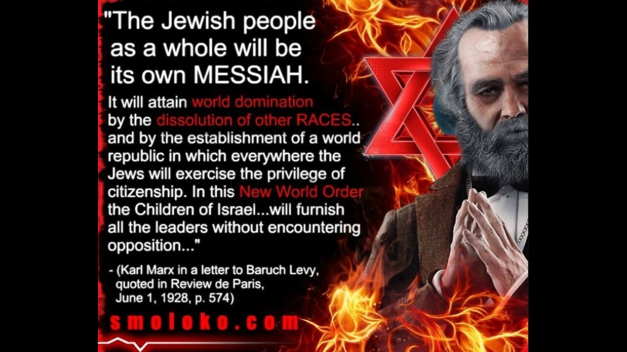 1879 letter from Baruch Levy to Karl Marx about their plans to build the JEW WORLD ORDER