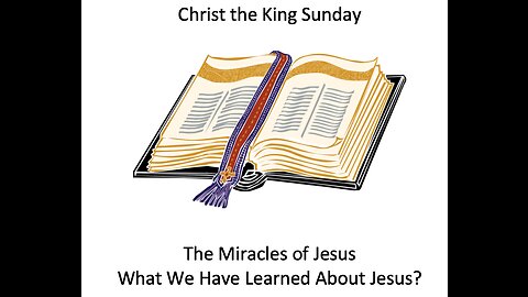 22-11-20 Sunday Elective - Miracles Summary