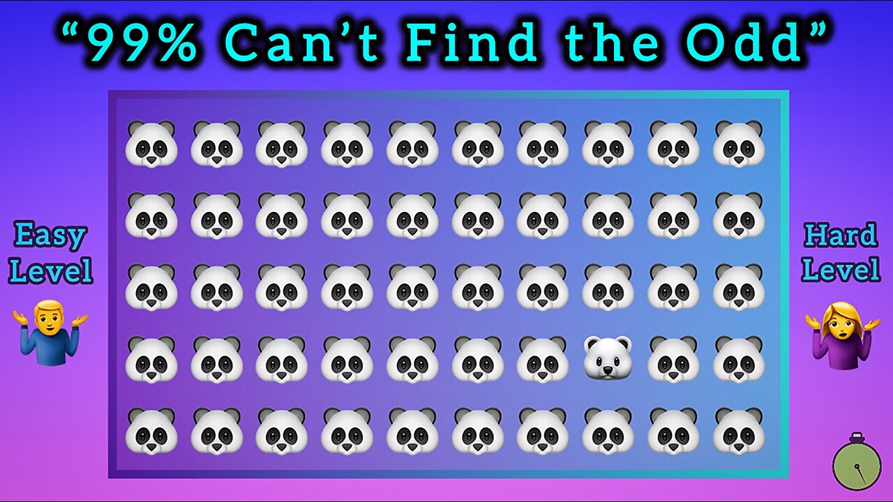 P2: Find the ODD One Out - Emoji Edition | Easy & Hard Levels | CTG_FunZone