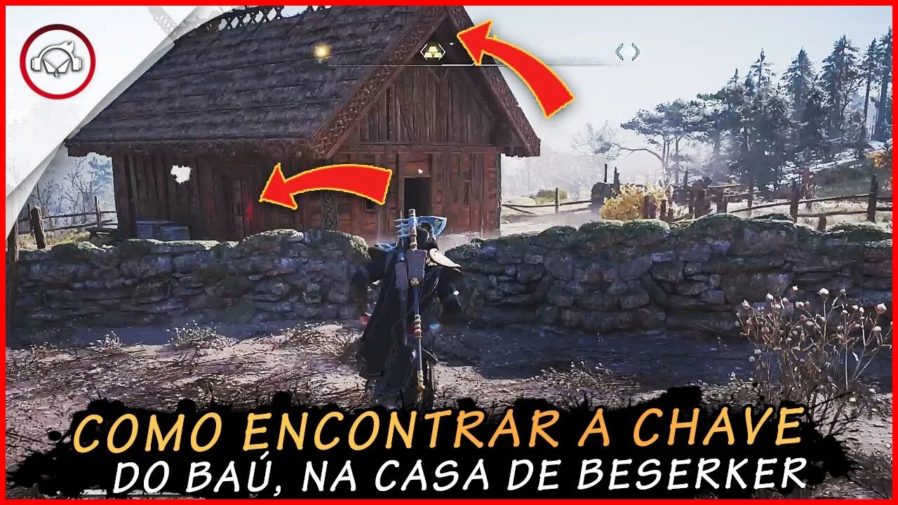 Assassin's creed valhalla Como encontrar a chave do baú, na casa de Berserker | super dica