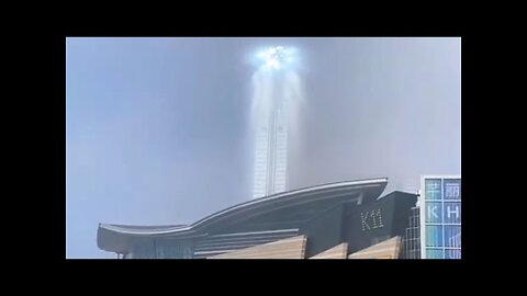 Shenyang Phenomenon • Ufo • Shenyang Alien [Mysterious tower of light hovers like a UFO in the sky]