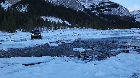 Trans Alta trail in January.