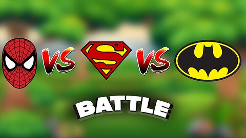BATTLE SUPERMAN BATMAN AND SPIDERMAN