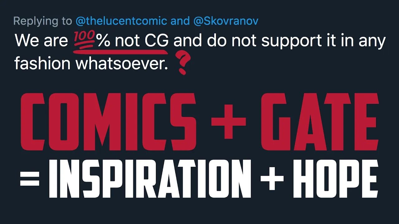 A message from a REAL Comicsgate fan & aspiring writer