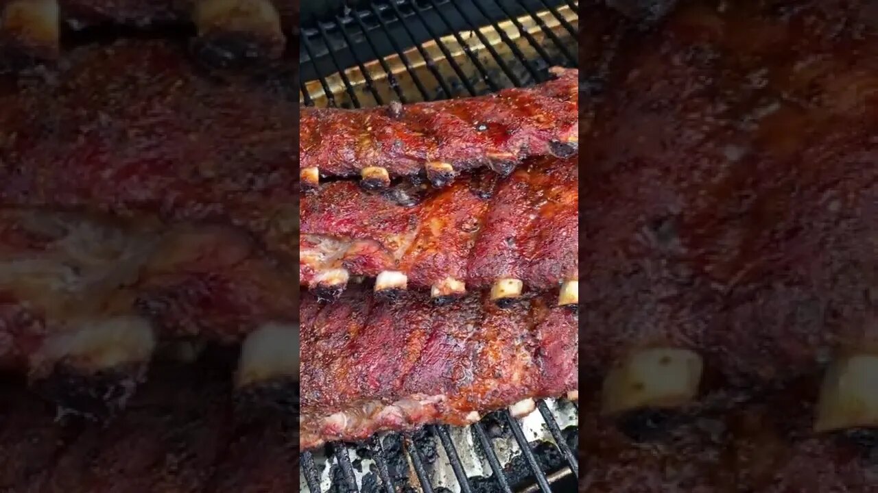 Smoked ribs | @beardedbbqboys on IG 🇺🇸🍖 #shorts