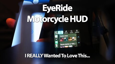 Eyelights EyeRide Motorcycle Heads Up Display Full Review, Install And Thoughts