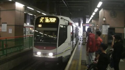 [銀座遇查票]輕鐵1128-1121行走761P線改道元朗站往天水圍站行車片段