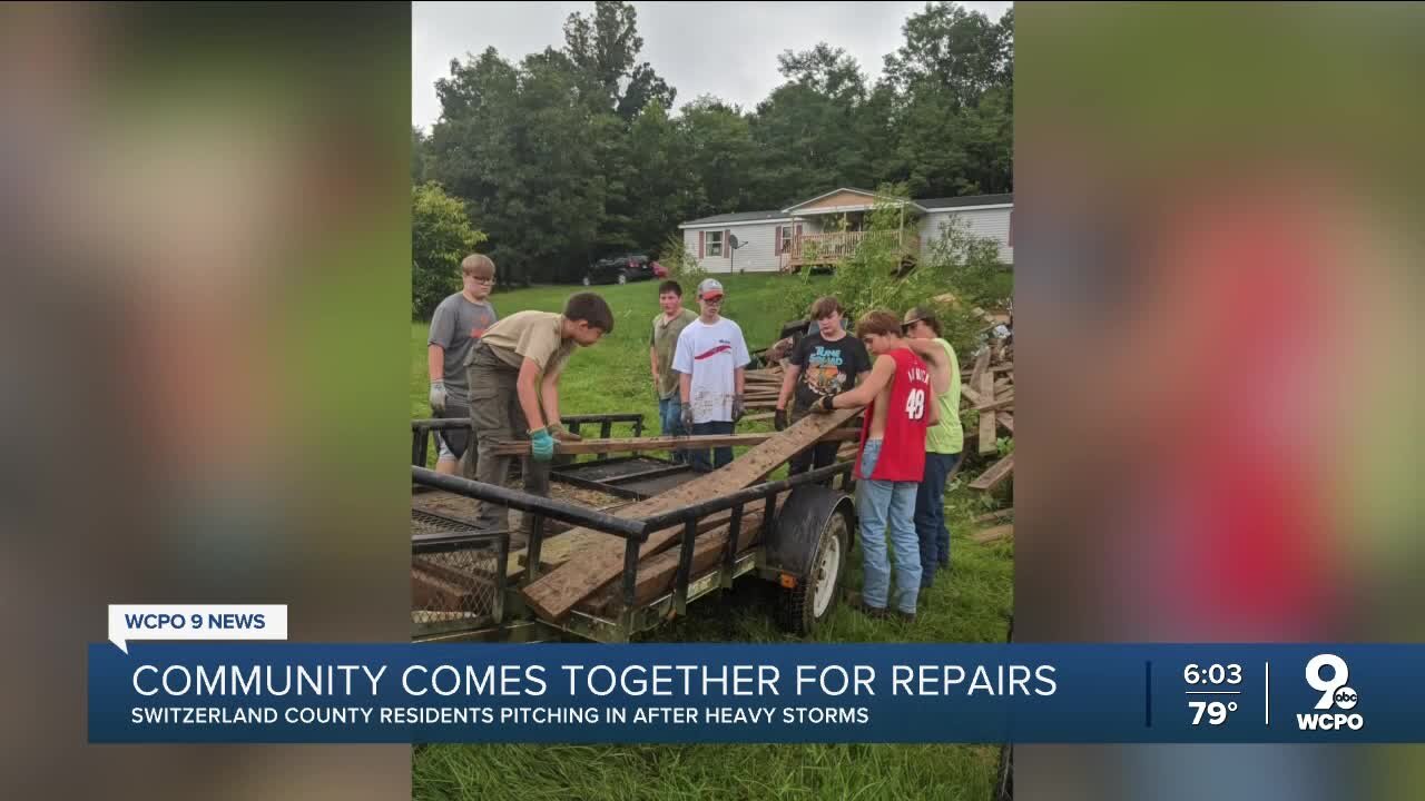 Switzerland County community comes together after flooding, heavy rain damage