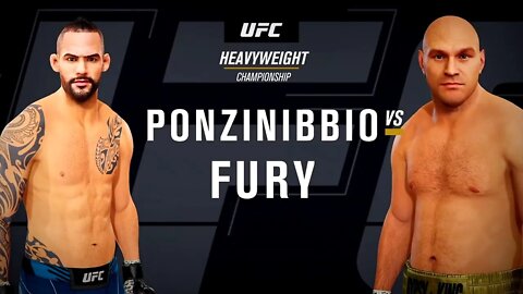 EA Sports UFC 4 Gameplay Tyson Fury vs Santiago Ponzinibbio