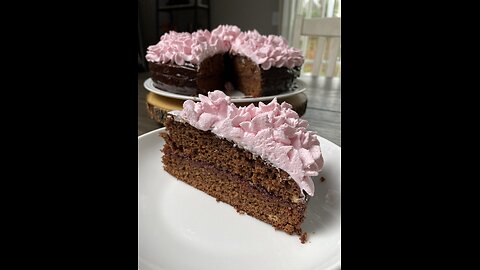 Chocolate and Jelly 2 Layer Cake