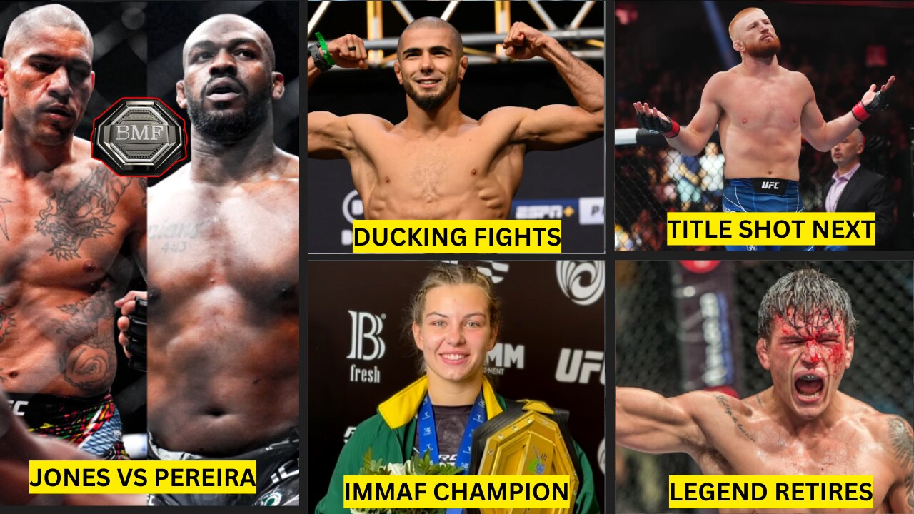 Jones vs Pereira, Bo Nickal Title Shot, Legend Retires, Mokaev ducking fights, SA IMMAF Champion