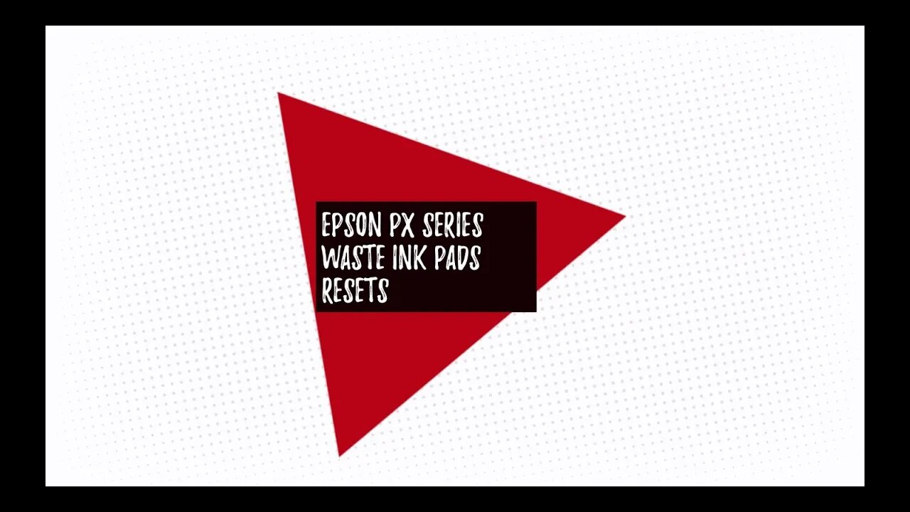 Epson PX Series Waste Ink Pads Error