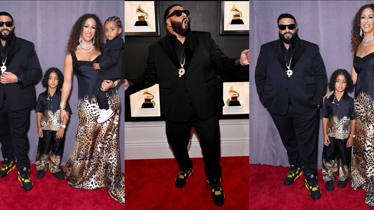 DJ Khaled and His Family Bring Royal Energy to the Grammys