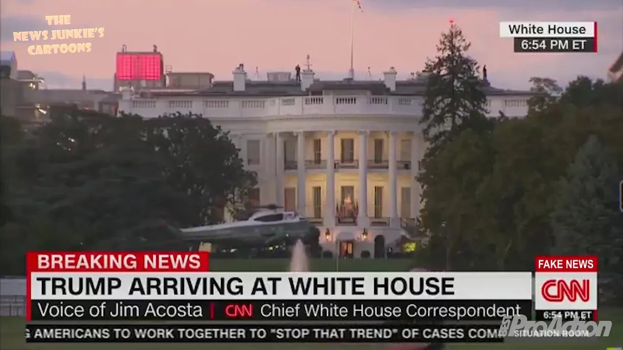 Fake News Jim Acosta: 'This is the virus coming back to the White House.'