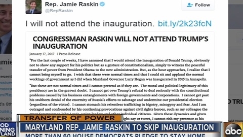 Maryland Rep. Jaime Raskin to skip inauguration