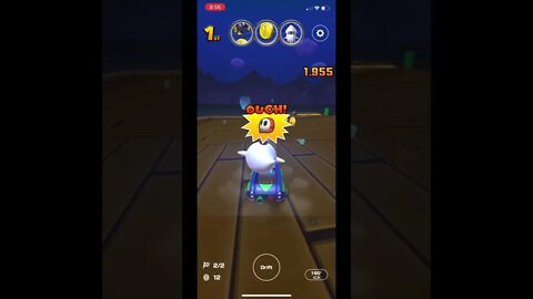 Mario Kart Tour - Green Kiddie Kart Gameplay (Frost Tour Gift Reward)