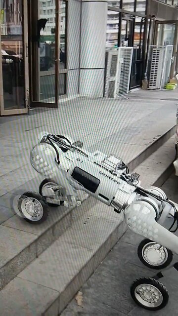 The Chinese take Boston Dynamics gadget and added wheels to claimed the creation on their own?