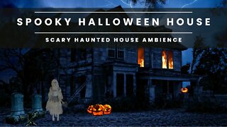 Spooky Halloween Haunted House Over 3hrs with Sound Effects | Scary Rainy Halloween Night