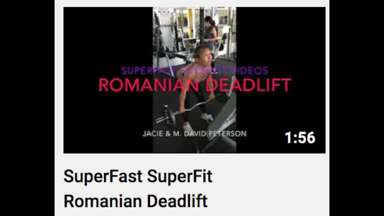 SuperFast SuperFit Romanian Deadlift