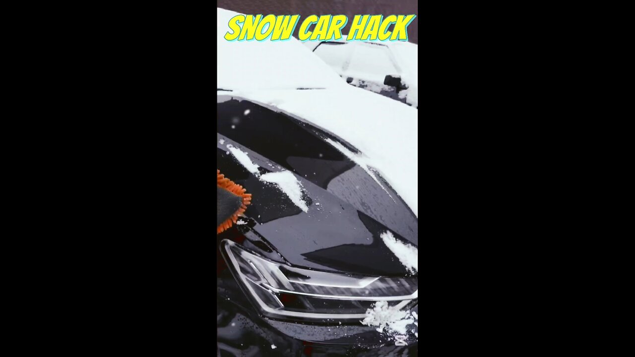 Winter Hack Easy snow Removing from Car