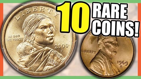 10 EXTREMELY RARE COINS WORTH MONEY - ERROR COINS TO LOOK FOR IN CIRCULATION!!