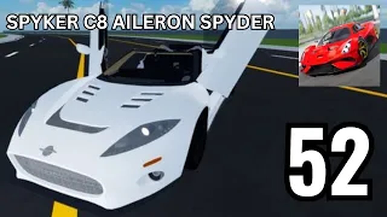 Vehicle Legends-ROBLOX-Gameplay Walkthrough Part 52-SPYKER C8 AILERON SPYDER