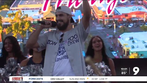 ZonaZoo members celebrating the Wildcats and Hispanic Heritage Month