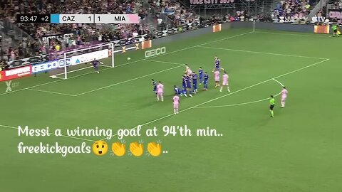 Messi last minute freekick goals😲👏.