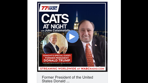 President Donald Trump Interview with John Catsimatidis- September 27, 2022