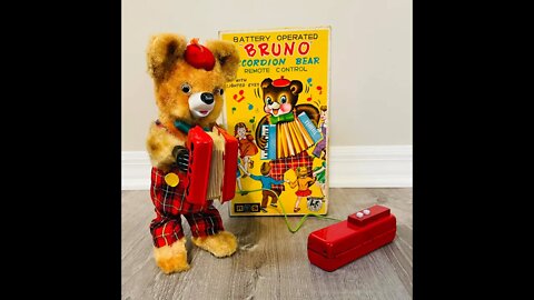 Bruno Accordion Bear will serenade you!