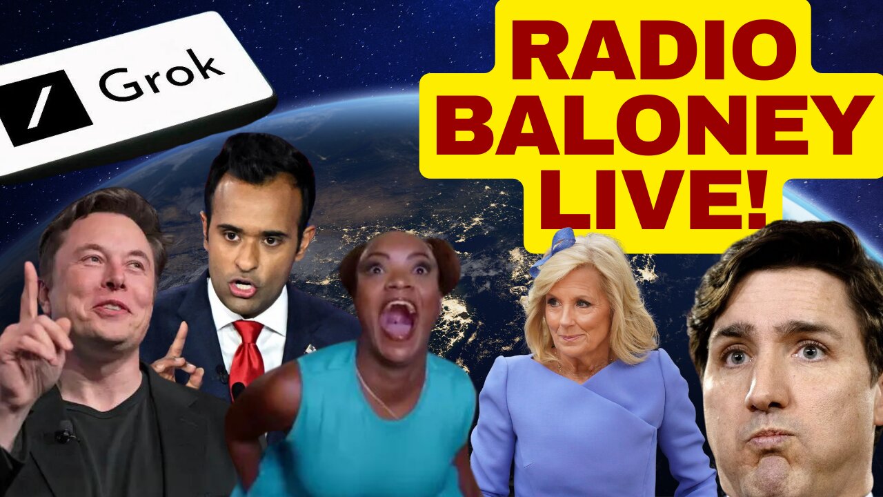 RADIO BALONEY LIVE! Is GROK Woke? Cringe White House Christmas