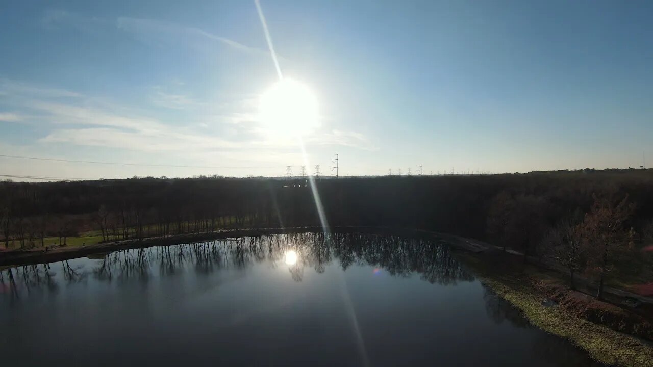 DJI FPV : Pondpark At Sunset (106)