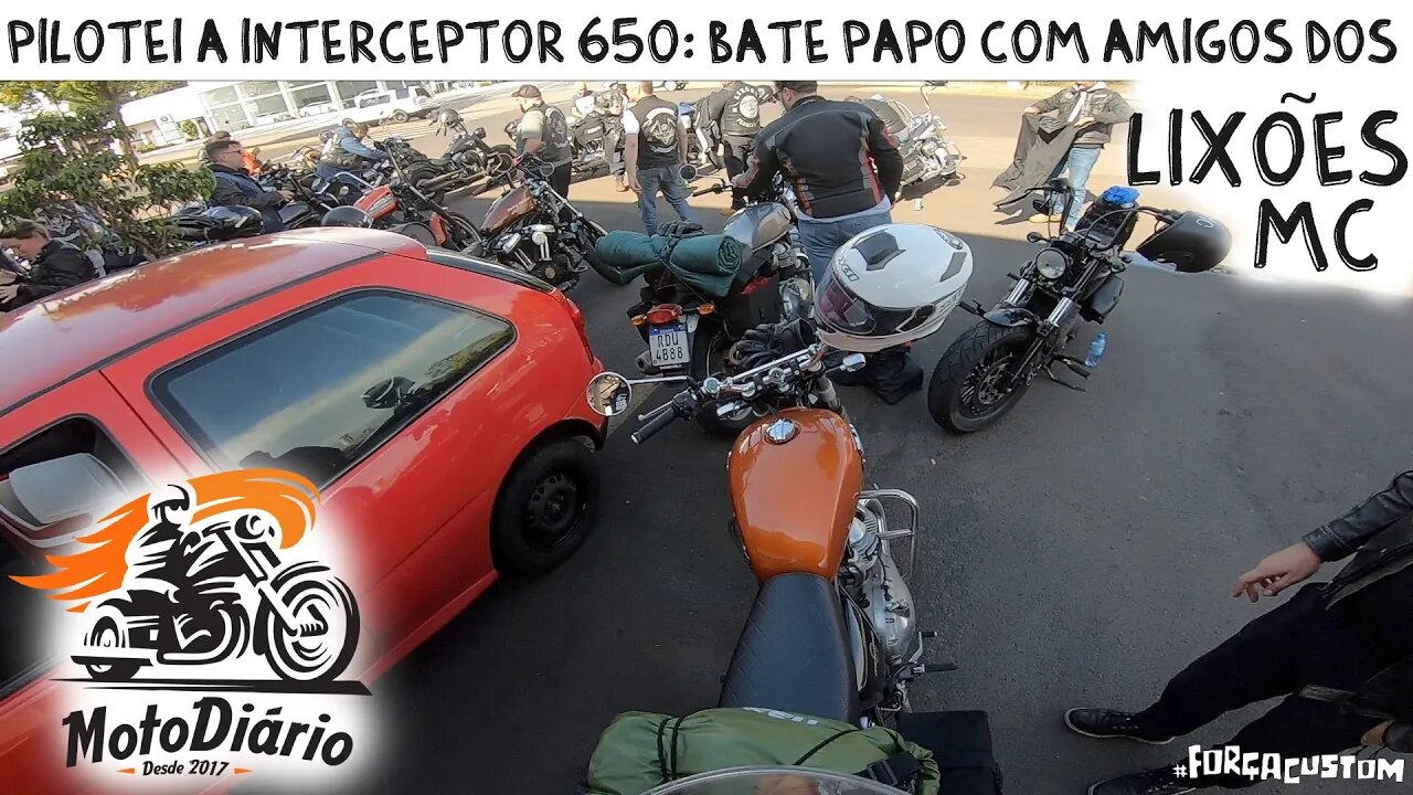 Pilotei a Royal Enfield Interceptor 650: Bate papo com os amigos do LIXÕES MC, Florianópolis SC
