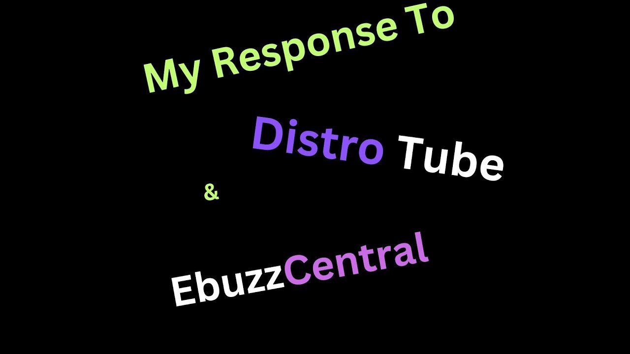 Linux | Thank You @DistroTube You Are The Man !!! | Response To Oscar Winning EBUZZ !!