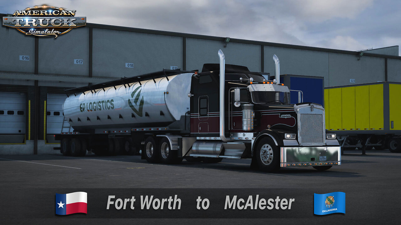 ATS | Kenworth W900 | Fort Worth TX to McAlester OK | Grain 21,500lb