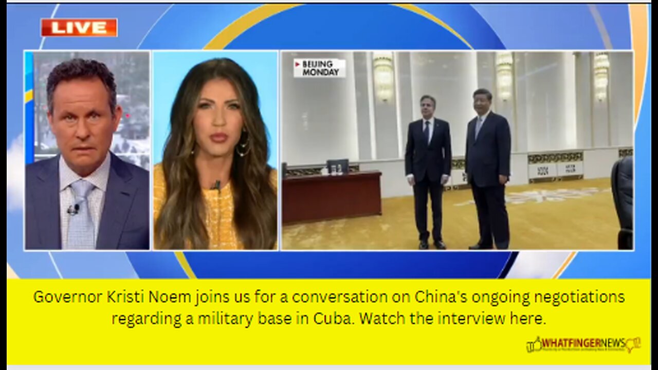 Governor Kristi Noem joins us for a conversation on China's ongoing negotiations regarding