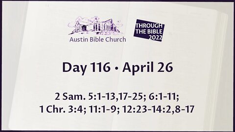 Through the Bible 2022 (Day 116)