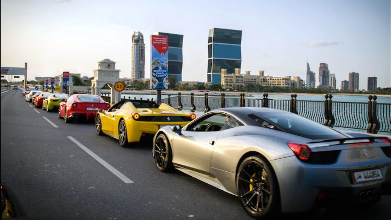 Ferrari Owners Unite For Exclusive Qatar Track Run