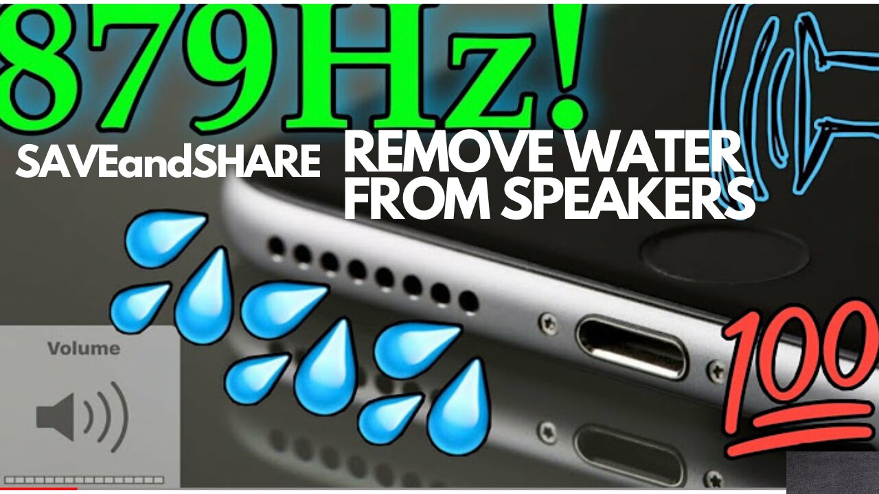 REMOVE WATER FROM SPEAKERS WITH SOUND { GUARANTEED }