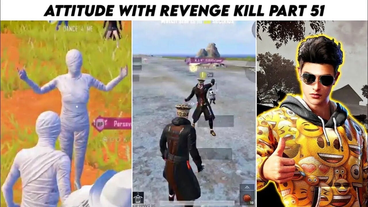 Pubg Mobile Attitude 😈 With Revenge Kill Max Pharaoh x- Suit | Part 51 | Xbot 2.0