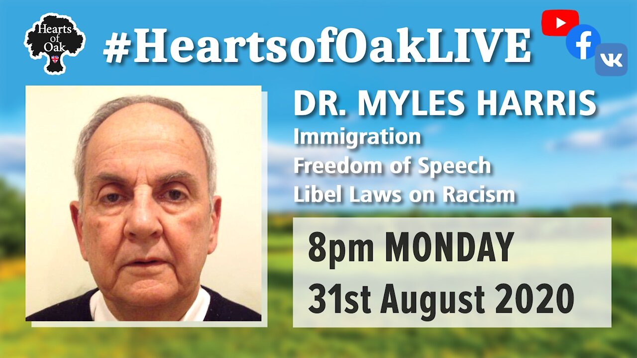 Livestream with Dr Myles Harris Editor of the Salisbury Review 31.8.20