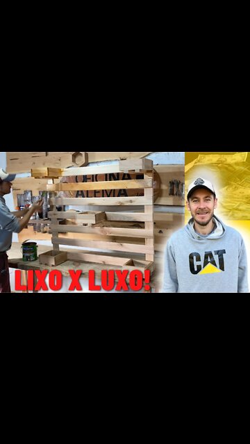 Do Lixo Para o LUXO. Um Projeto Incrível com Sobras de Madeira. #shorts woodworking tips