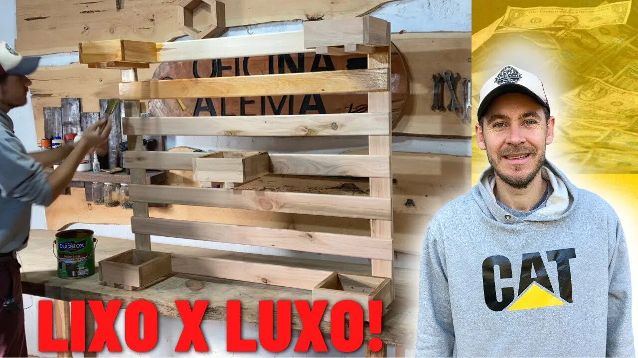 Do Lixo Para o LUXO. Um Projeto Incrível com Sobras de Madeira. #shorts woodworking tips