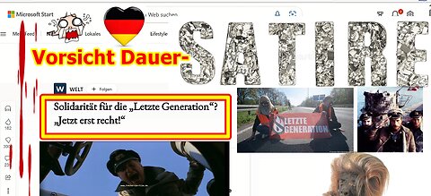 Trotz allem Elend diesmal ein reiner Satire-Block vom 25.05.2023 ...