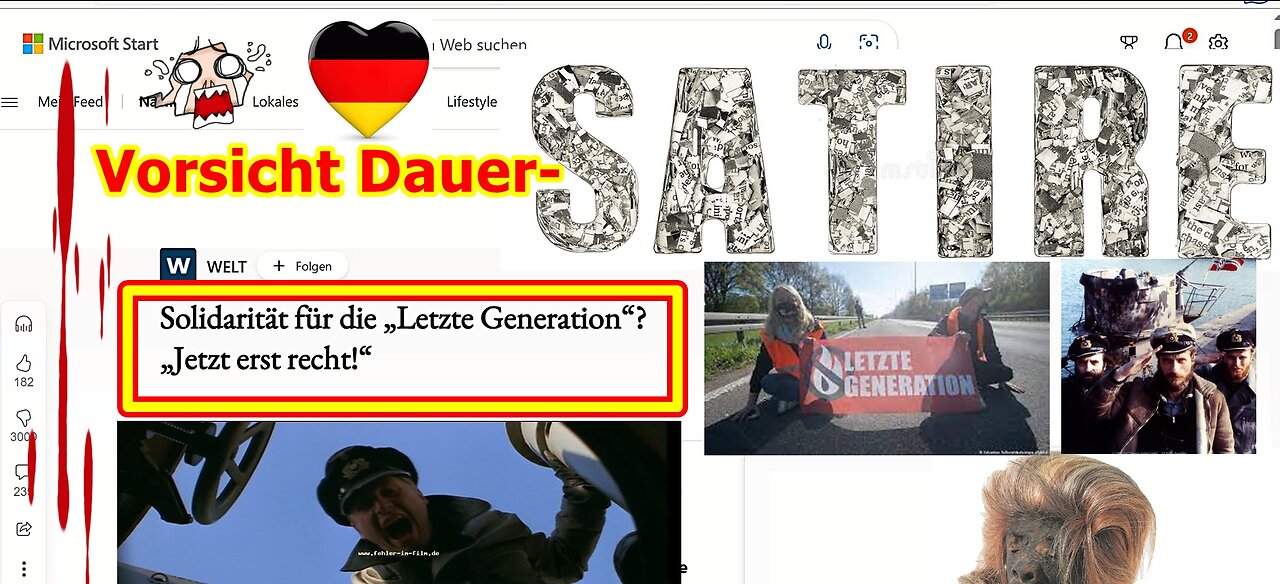 Trotz allem Elend diesmal ein reiner Satire-Block vom 25.05.2023 ...