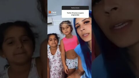 Familia sincera 11 Alana tentou falar paralelepípedo kkkkkkkkkkk #shorts Kwai