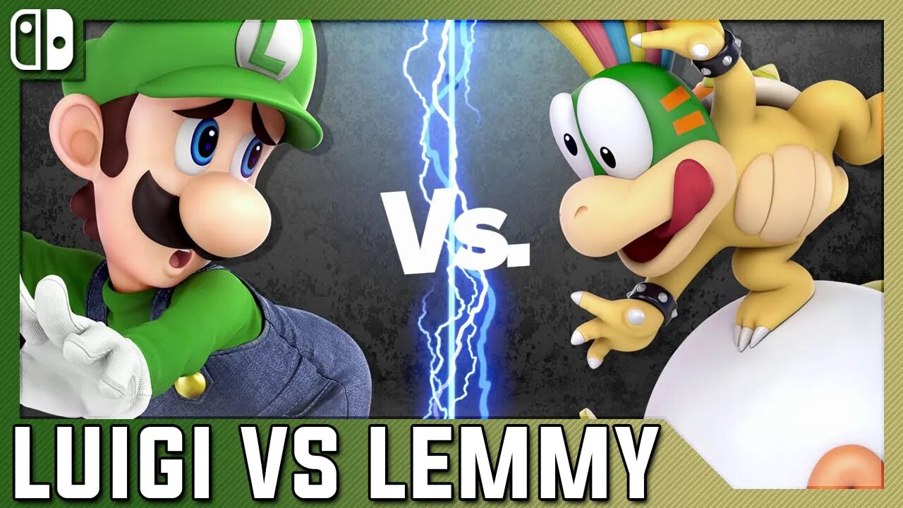 Super Smash Bros Ultimate Battles Luigi VS Lemmy 4K HD 60FPS