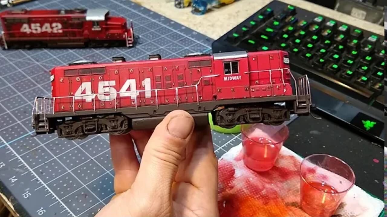 Making Locomotive Handrails from scratch part 3 painting